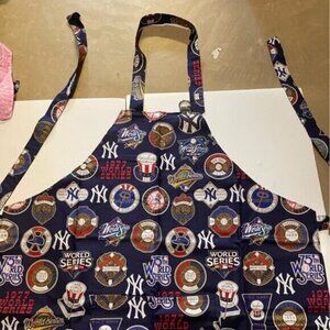 New York Yankees World Series Pattern Barbeque Apron